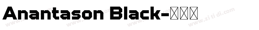 Anantason Black字体转换 Anantason Black字体转换